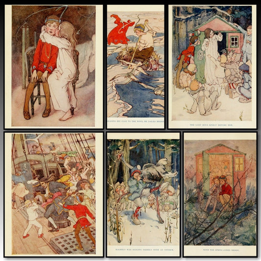 Peter Pan c.1915 - Alice B. Woodward - 8 images | A snapshot of some of the images