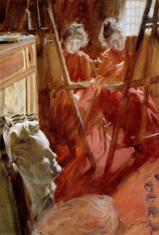 Anders Zorn (1860-1920) - The Schwarz Girls 1889 | Dimensions 4050 x 5980 pixels