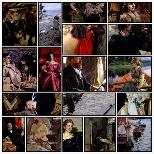 Anders Zorn Public Domain Images to Download | A snapshot of some of the images