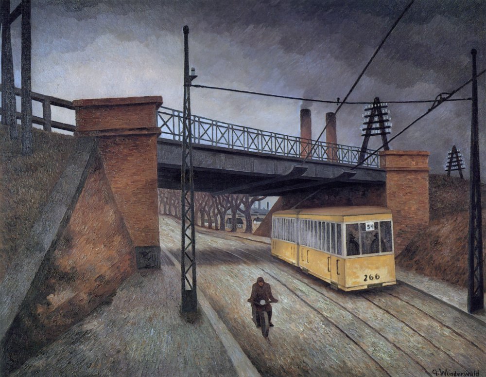 Gustav Wunderwald train under a bridge
