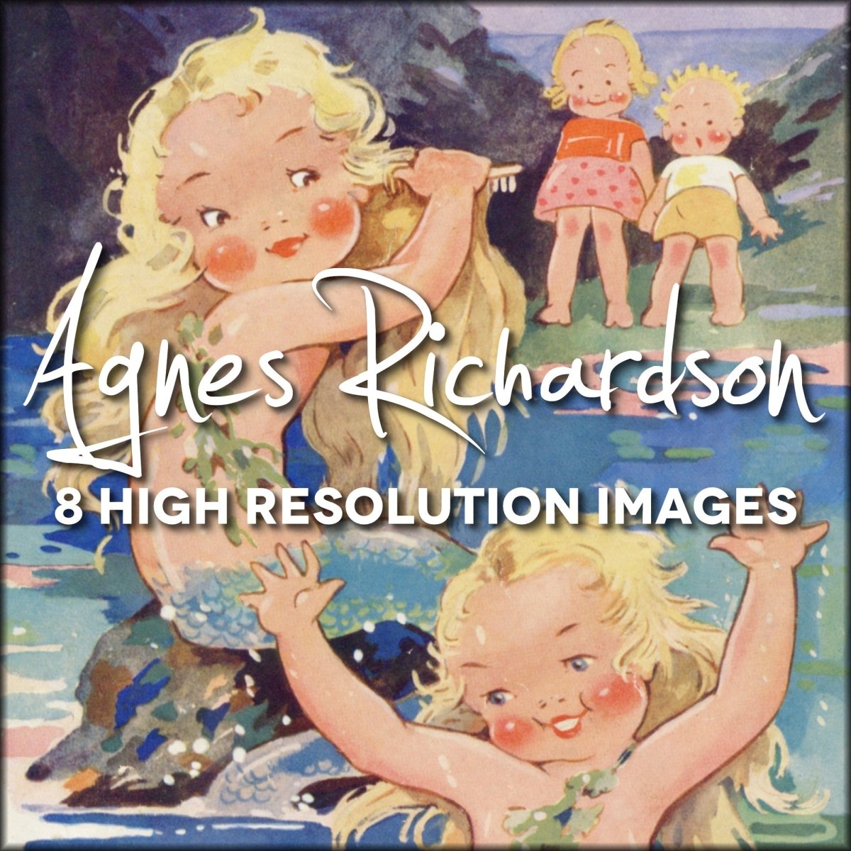 Agnes Richardson Public Domain Images | Digital Download - 8 images