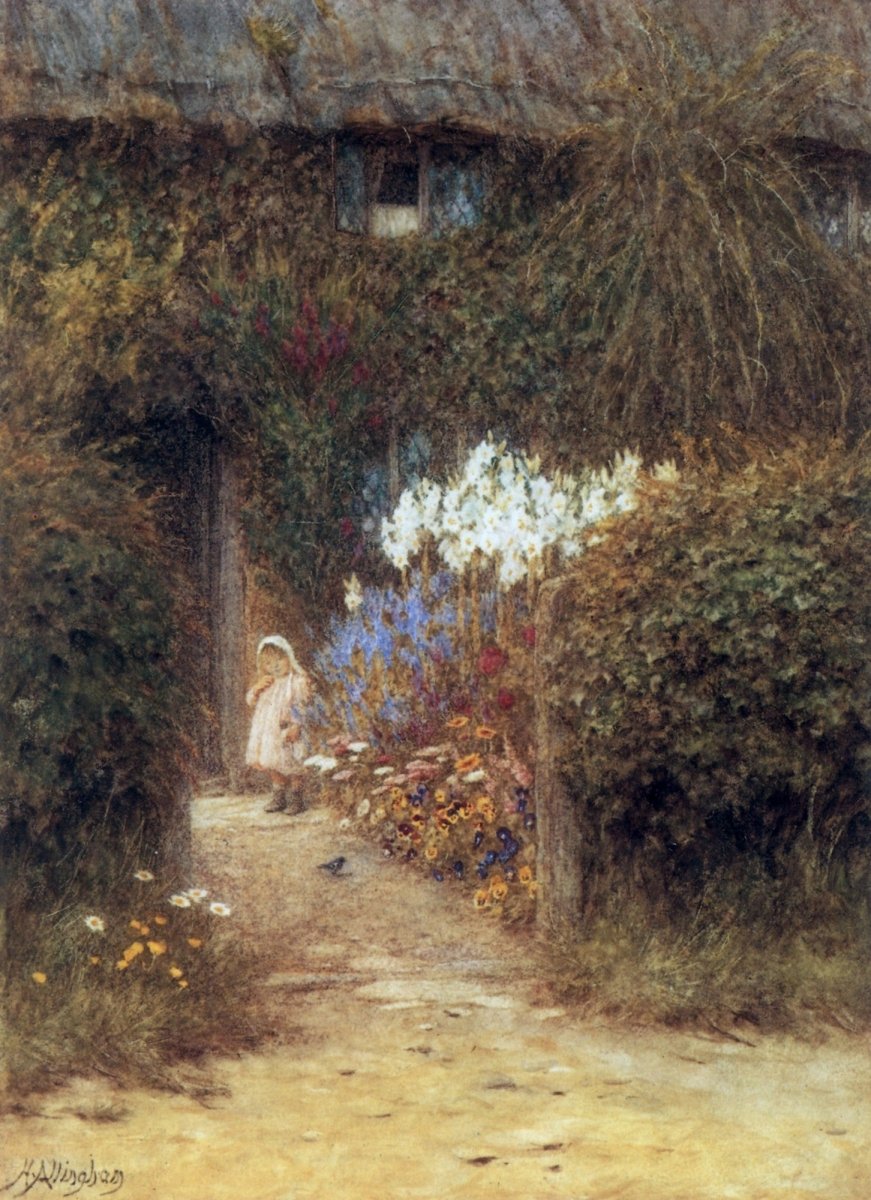 Helen Allingham (1848-1926) - Redlynch, Wiltshire | Dimensions 3908 x 5384 pixels