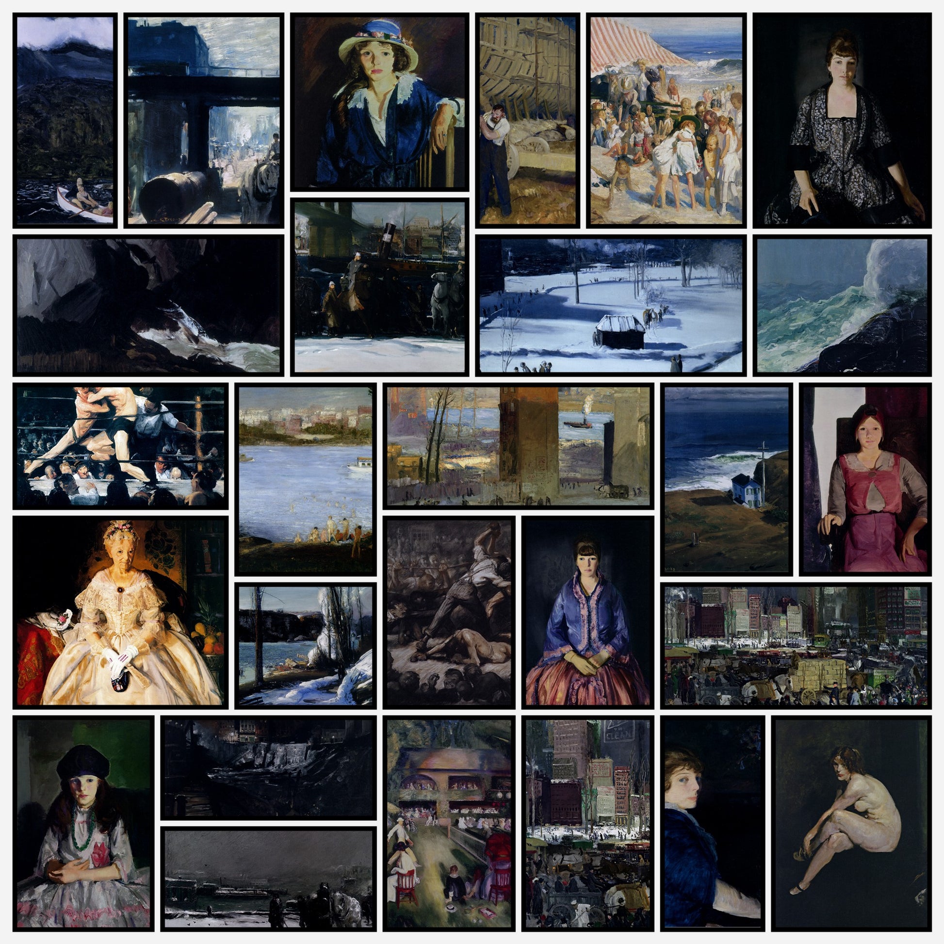 George Bellows 75 Public Domain Images to Download | A snapshot of some of the images