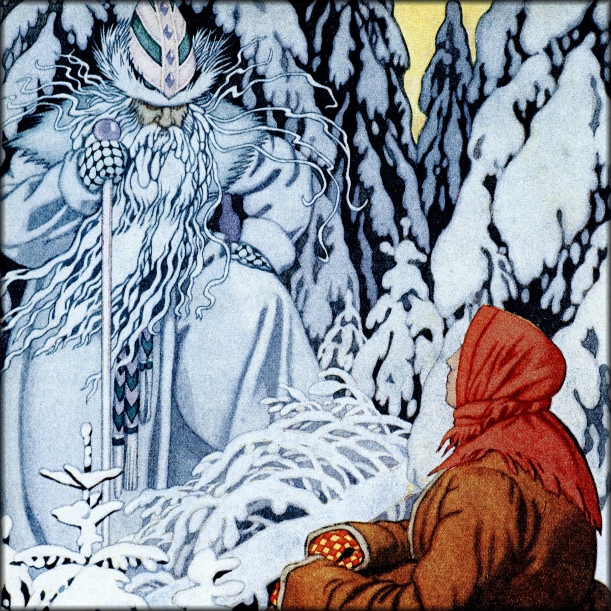 Ivan Bilibin - Father Frost from Contes de l'Isba 1931