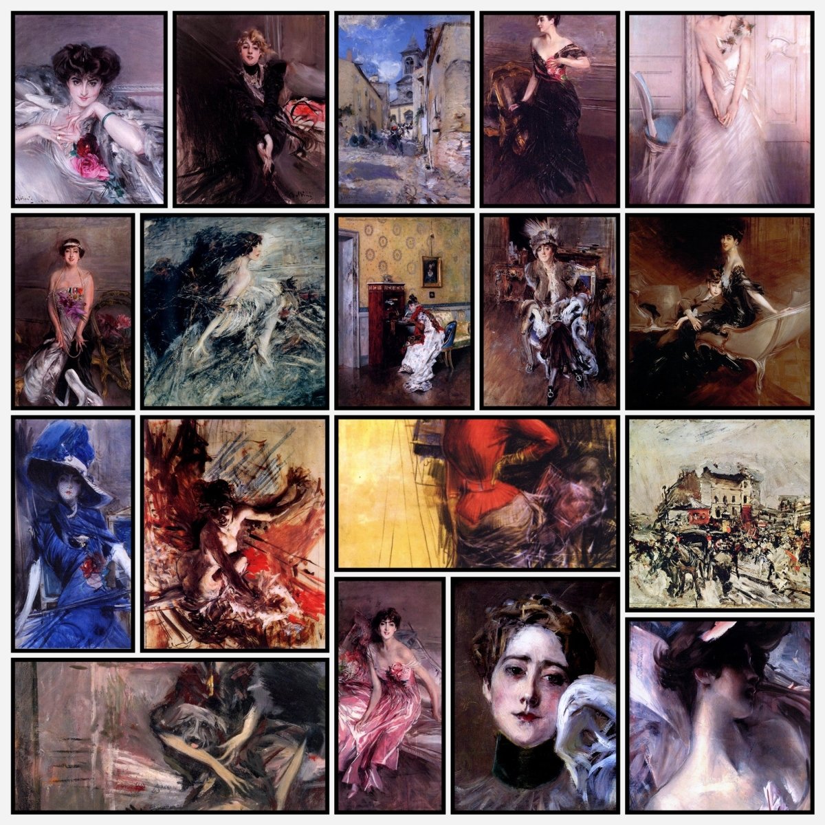 Giovanni Boldini Public Domain Images to Download | A snapshot of some of the images