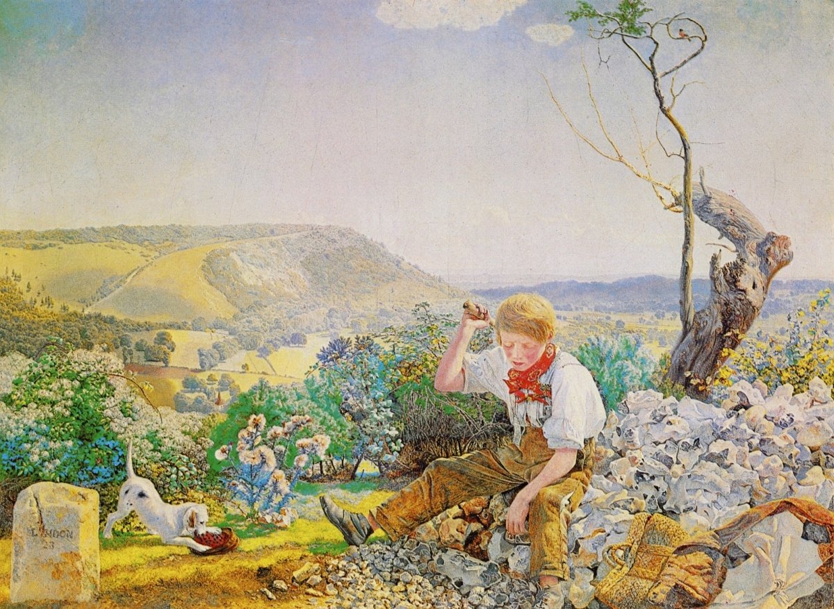 John Brett - The Stonebreaker 1857-8 | Dimensions 5980 x 4370 pixels