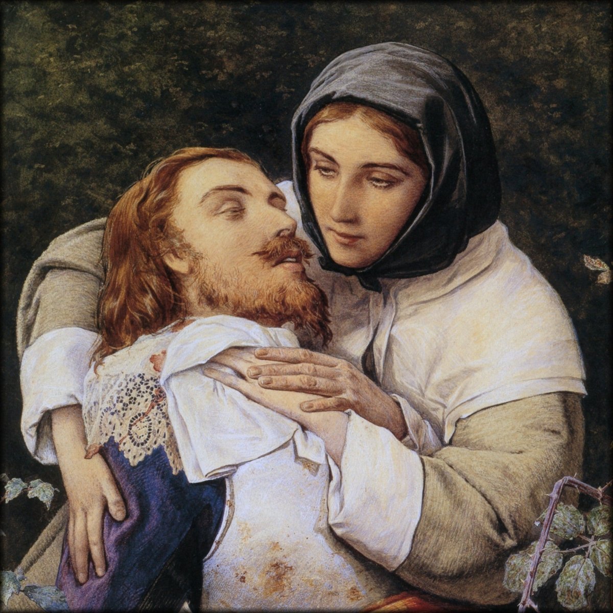 William Shakespeare Burton - Study for the Wounded Cavalier | Digital Download - 1 image