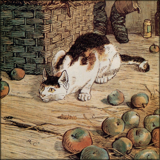 Randolph Caldecott (1846-1886) - Cat from Picture Book 1887 | Digital Download - 1 image