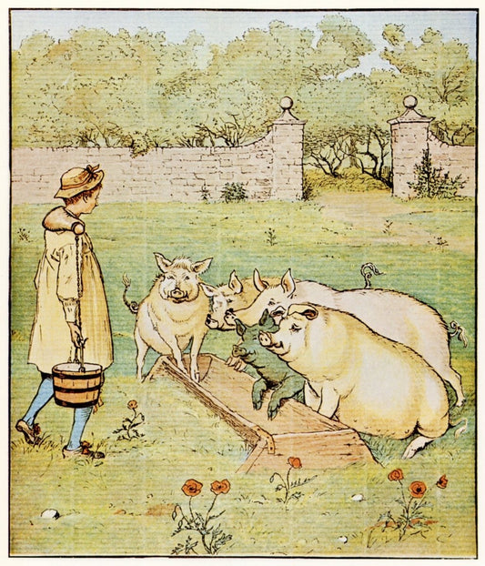 Randolph Caldecott (1846-1886) - The Farmer's Boy 1880 | Dimensions 4617 x 5391 pixels