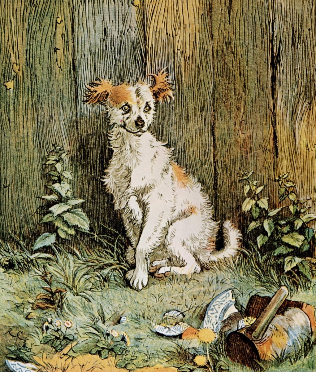 Randolph Caldecott (1846-1886) - The Mad Dog 1879 | Dimensions 6120 x 4440 pixels