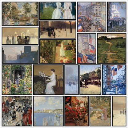 Childe Hassam Public Domain Images to Download | A snapshot of some of the images