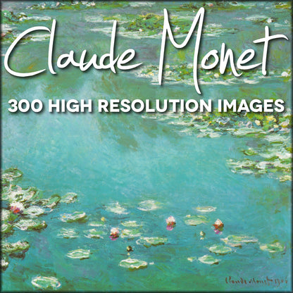 Claude Monet Public Domain Images | Digital Download - 300 images