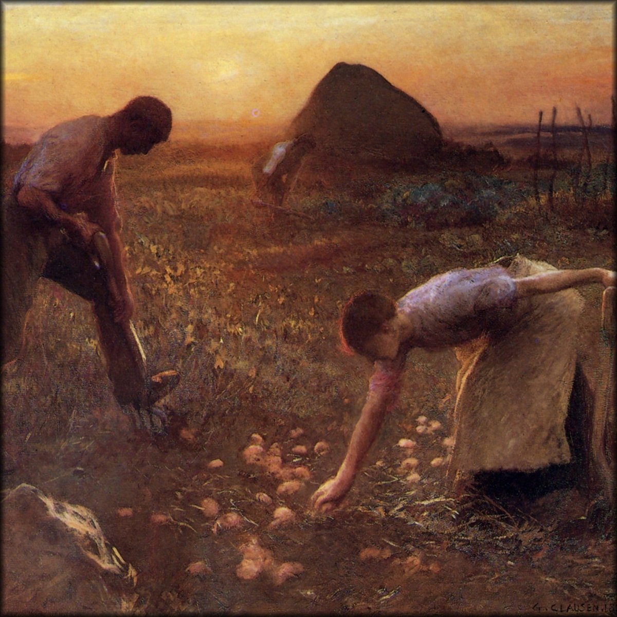 George Clausen (1852-1944) - The Allotment Garden | Digital Download - 1 image