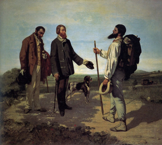 Gustave Courbet (1819-1877) - Bonjour, Monsieur Courbet 1854 | Dimensions 5160 x 4608 pixels