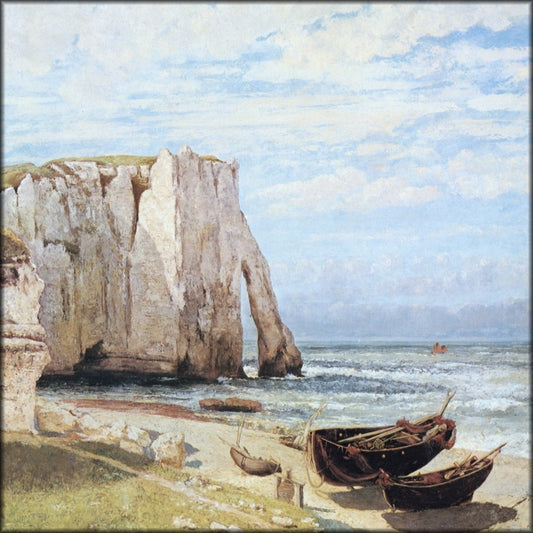 Gustave Courbet (1819-1877) - The Cliff at Étretat  after the storm 1869 | Digital Download - 1 image