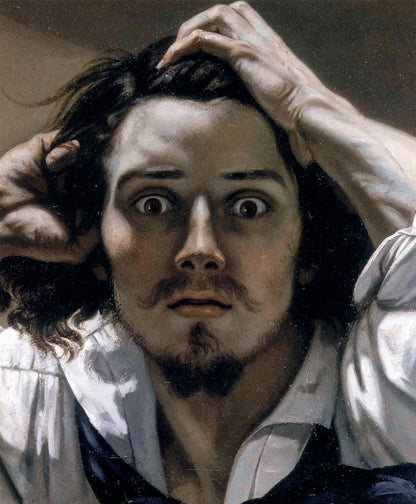 Gustave Courbet (1819-1877) - The Desperate Man 1843 | Dimensions 5830 x 7062 pixels