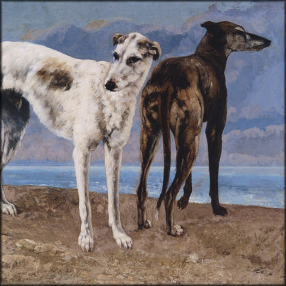 Gustave Courbet (1819-1877) - The Greyhounds of the Comte de Choiseul 1866 | Digital Download - 1 image
