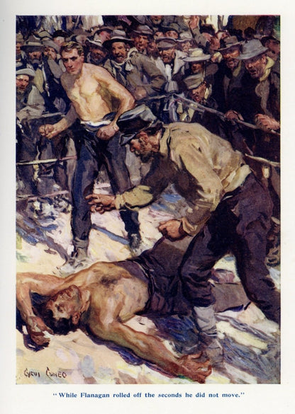 Cyrus Cuneo (1879-1916) - While Flanagan Rolled 1914 | Dimensions 3717 x 5222 pixels