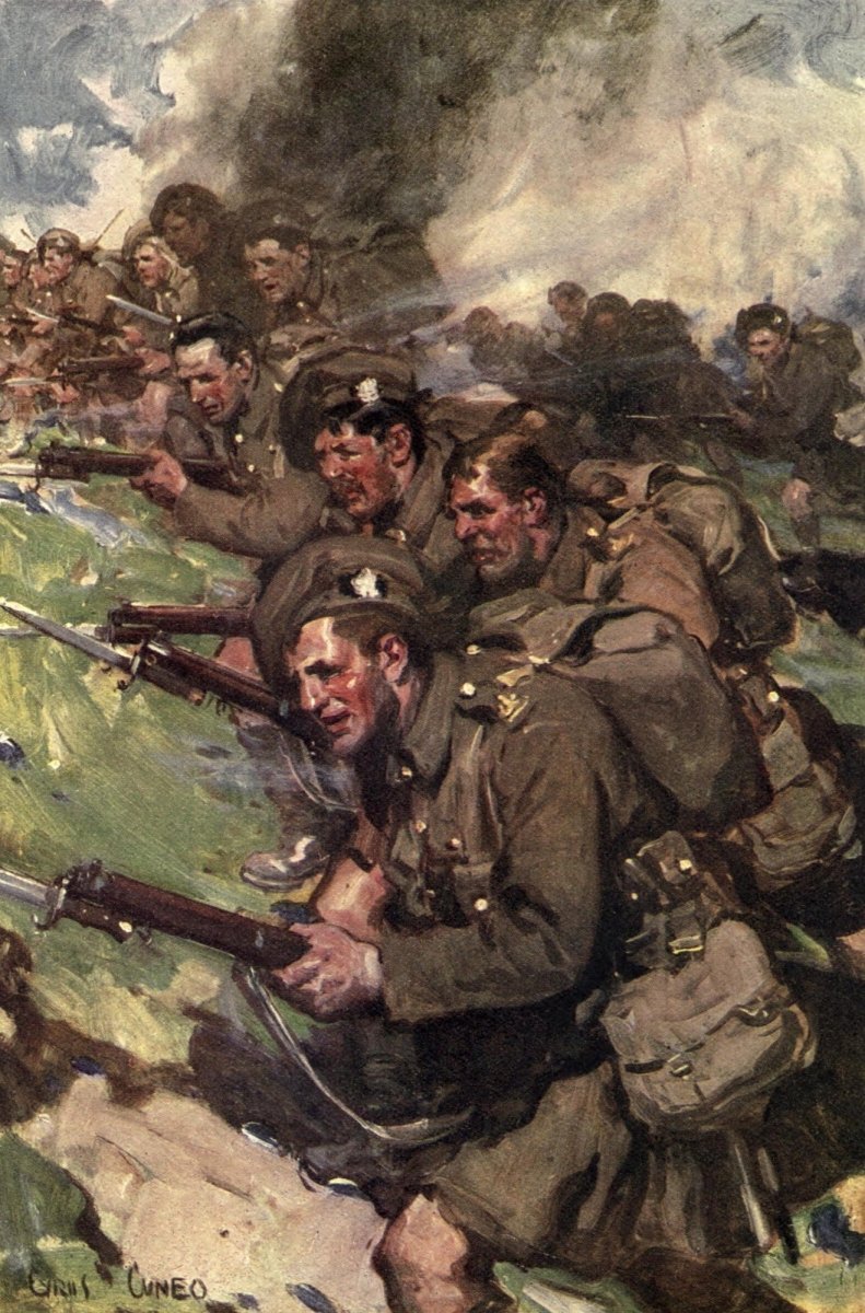 Told in the Huts 1916 - Cyrus Cuneo (1879-1916) - 6 images | Dimensions 2064 x 3132 pixels