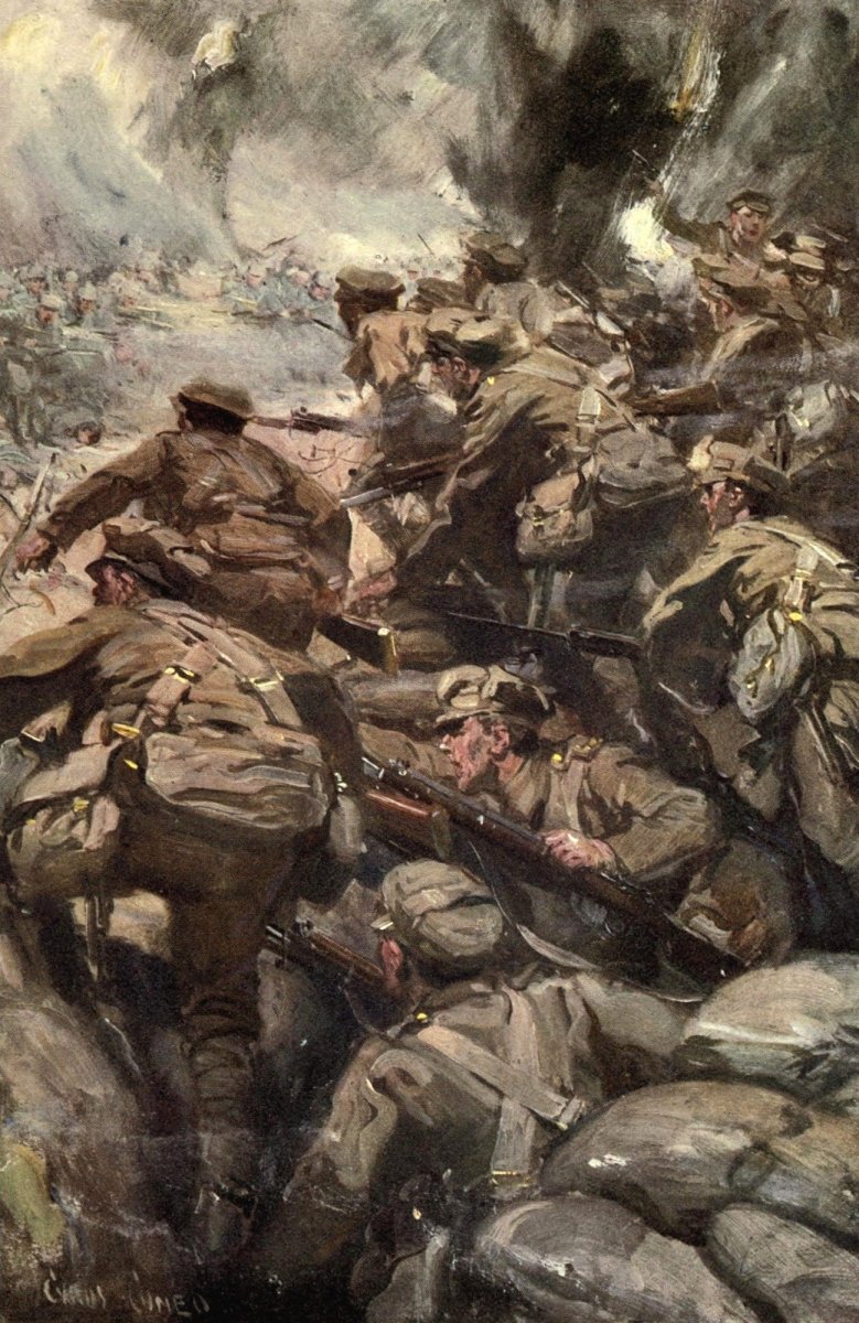 Told in the Huts 1916 - Cyrus Cuneo (1879-1916) - 6 images | Dimensions 2028 x 3126 pixels