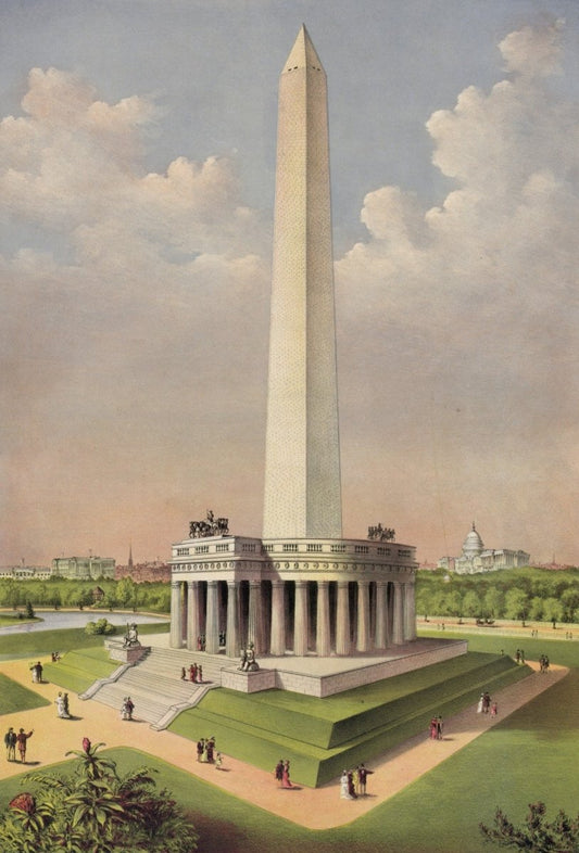 Currier & Ives - The National Washington Monument c.1885