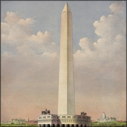 Currier & Ives - The National Washington Monument c.1885