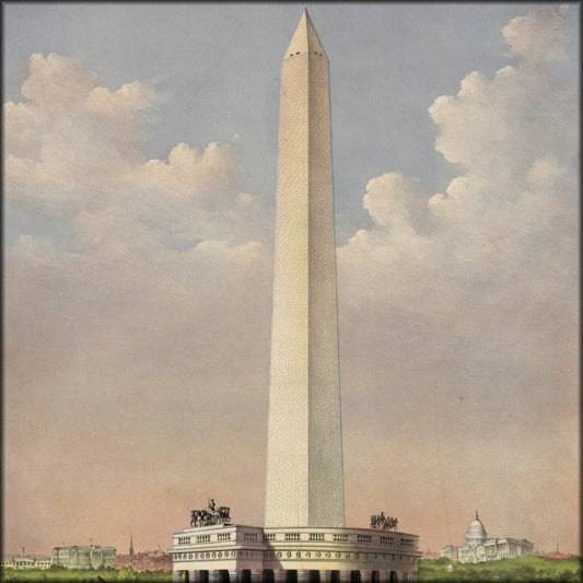 Currier & Ives - The National Washington Monument c.1885