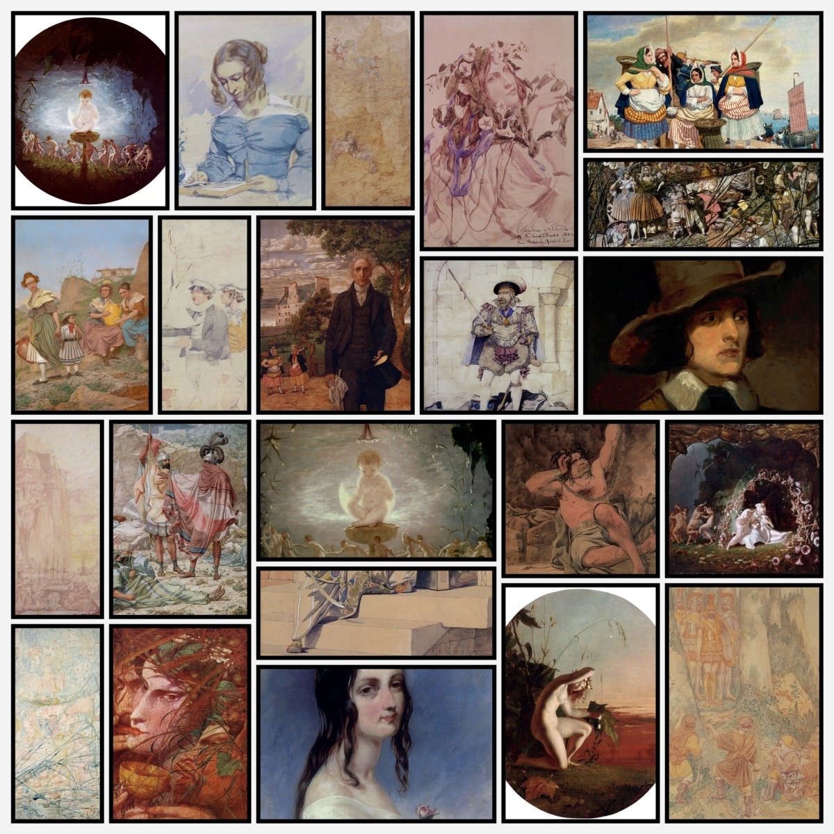 Richard Dadd Public Domain Images to Download | A snapshot of some of the images