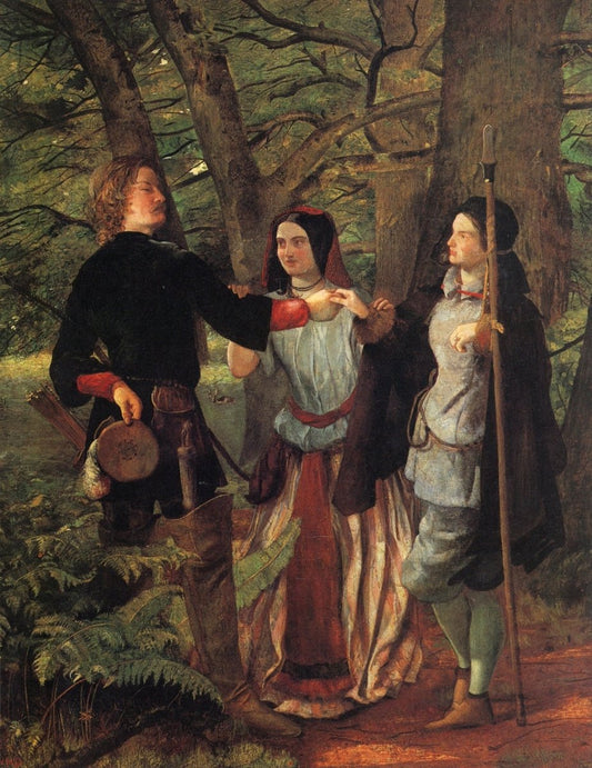 Walter Deverell - A Scene from As You Like It 1853 | Dimensions 4730 x 6138 pixels