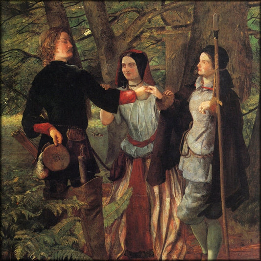 Walter Deverell - A Scene from As You Like It 1853 | Digital Download - 1 image