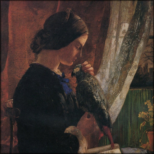 Walter Deverell - The Grey Parrot 1853 | Digital Download - 1 image