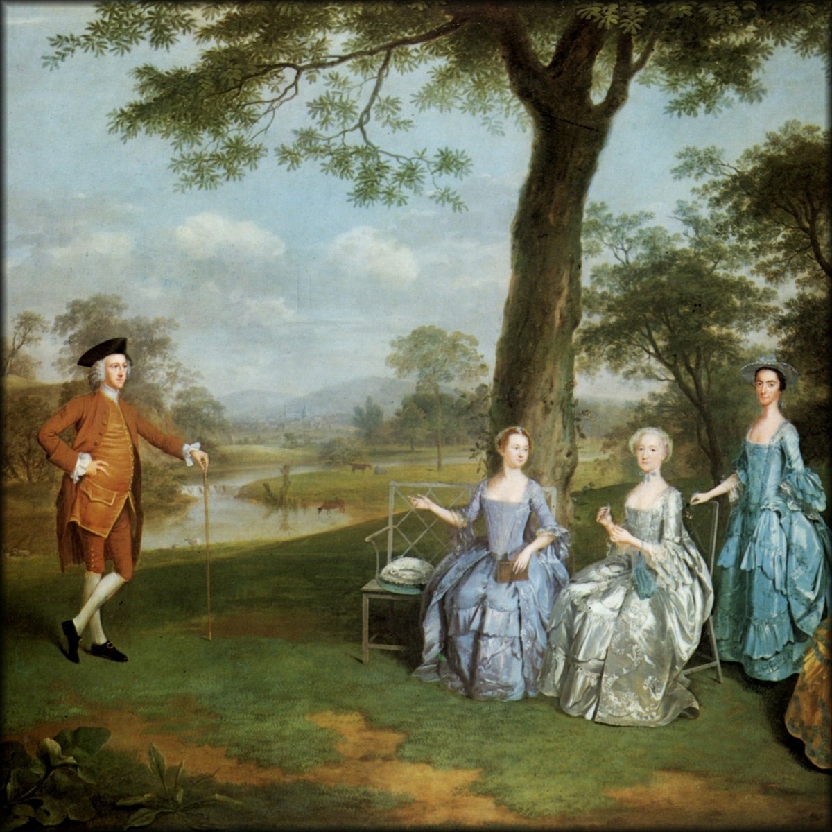 Edward Rooks Arthur Devis (1711-1787) - Edward Rookes Leeds & his Family c.1760