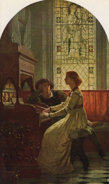 Sir Frank Dicksee (1872-1945) - Harmony 1877 | Dimensions 3650 x 6150 pixels