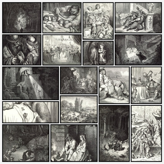 Fairy Tales by Charles Perrault 1867 - Gustave Doré (1832-1888) | A snapshot of some of the images