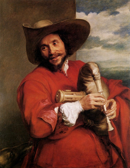 Anthony Van Dyck (1599-1641) - Francois Langlois as a Savoyard 1632-34 | Dimensions 6248 x 8063 pixels