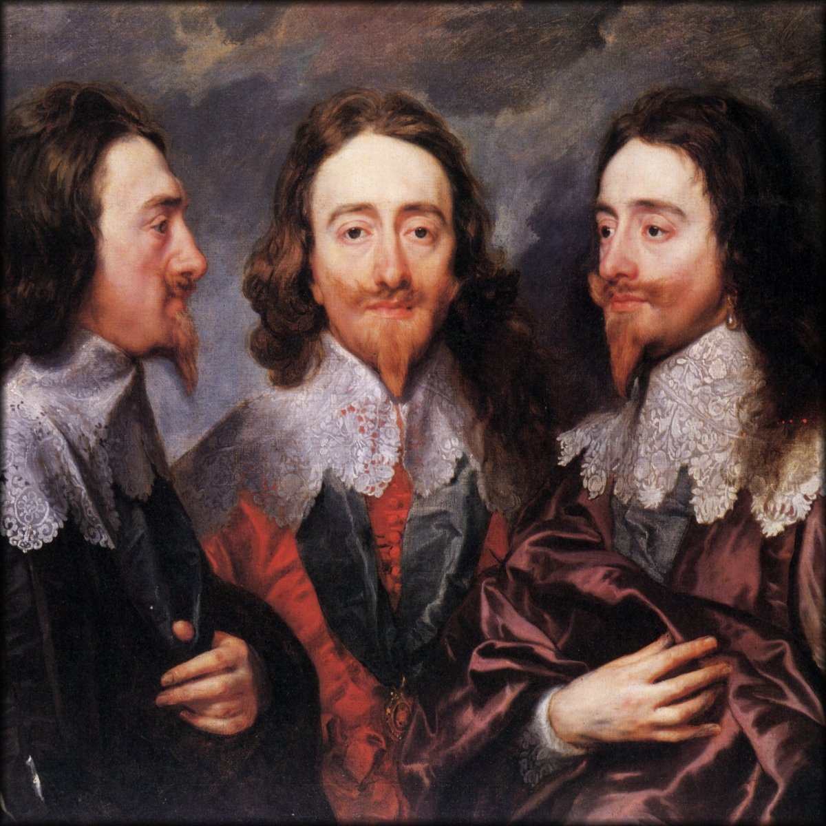 Anthony Van Dyck (1599-1641) - Triple Portrait of Charles I c.1656 | Digital Download - 1 image