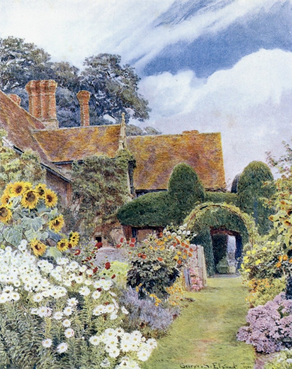 Some English Gardens 1904 - George S. Elgood - 50 images | Dimensions 3505 x 4435 pixels