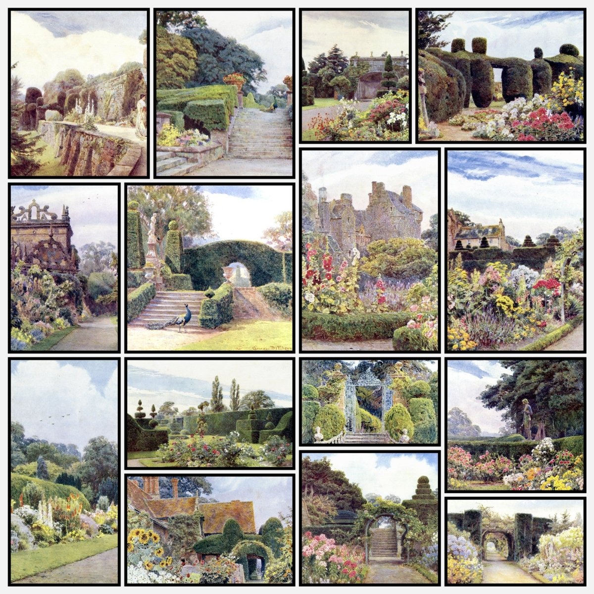 Some English Gardens 1904 - George S. Elgood - 50 images | A snapshot of some of the images