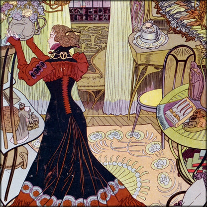George Feuer Georges de Feure (1868-1943) - Modern Interior 1900
