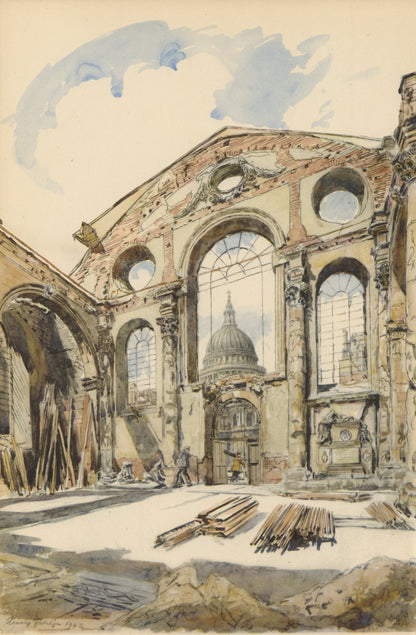 Bombed London 1947 - Hanslip Fletcher (1874-1955) - 38 images