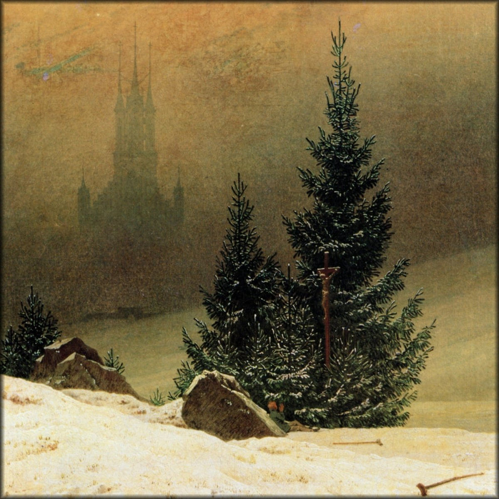 Caspar David Friedrich (1774-1840) - Winter Landscape with Church