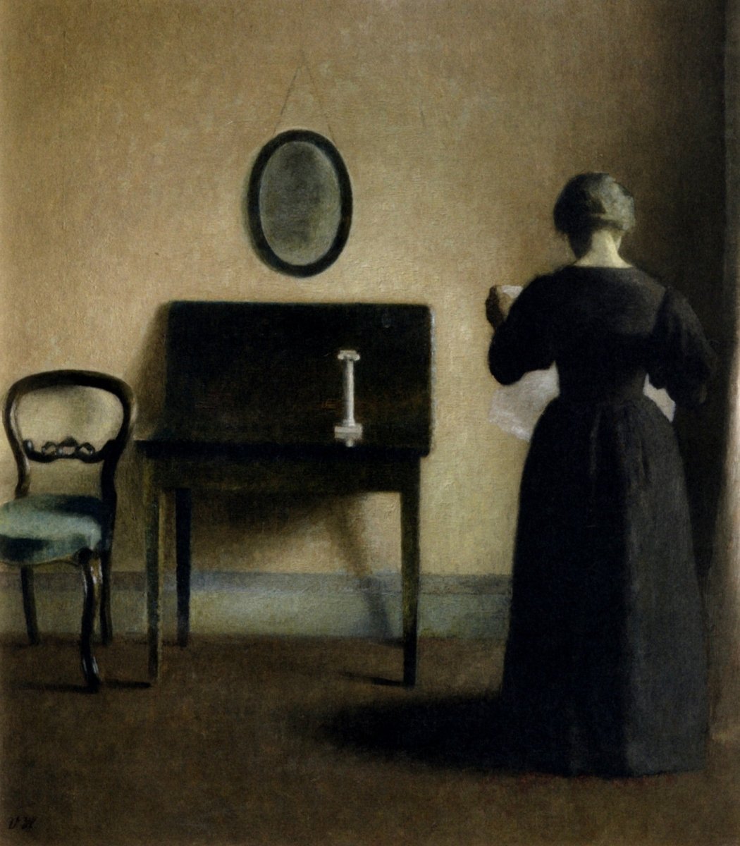Vilhelm Hammershøi Public Domain Images to Download | Dimensions 4018 x 4592 pixels