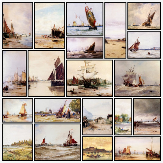Thomas Bush Hardy Public Domain Marine Images to Download | A snapshot of some of the images