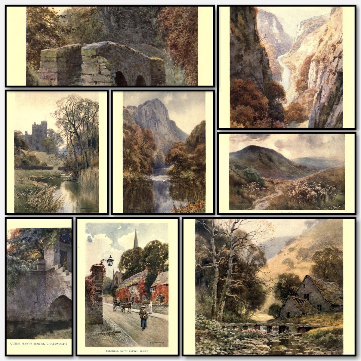 The Peak District 1911 - Ernest Haslehust - 12 images | A snapshot of some of the images