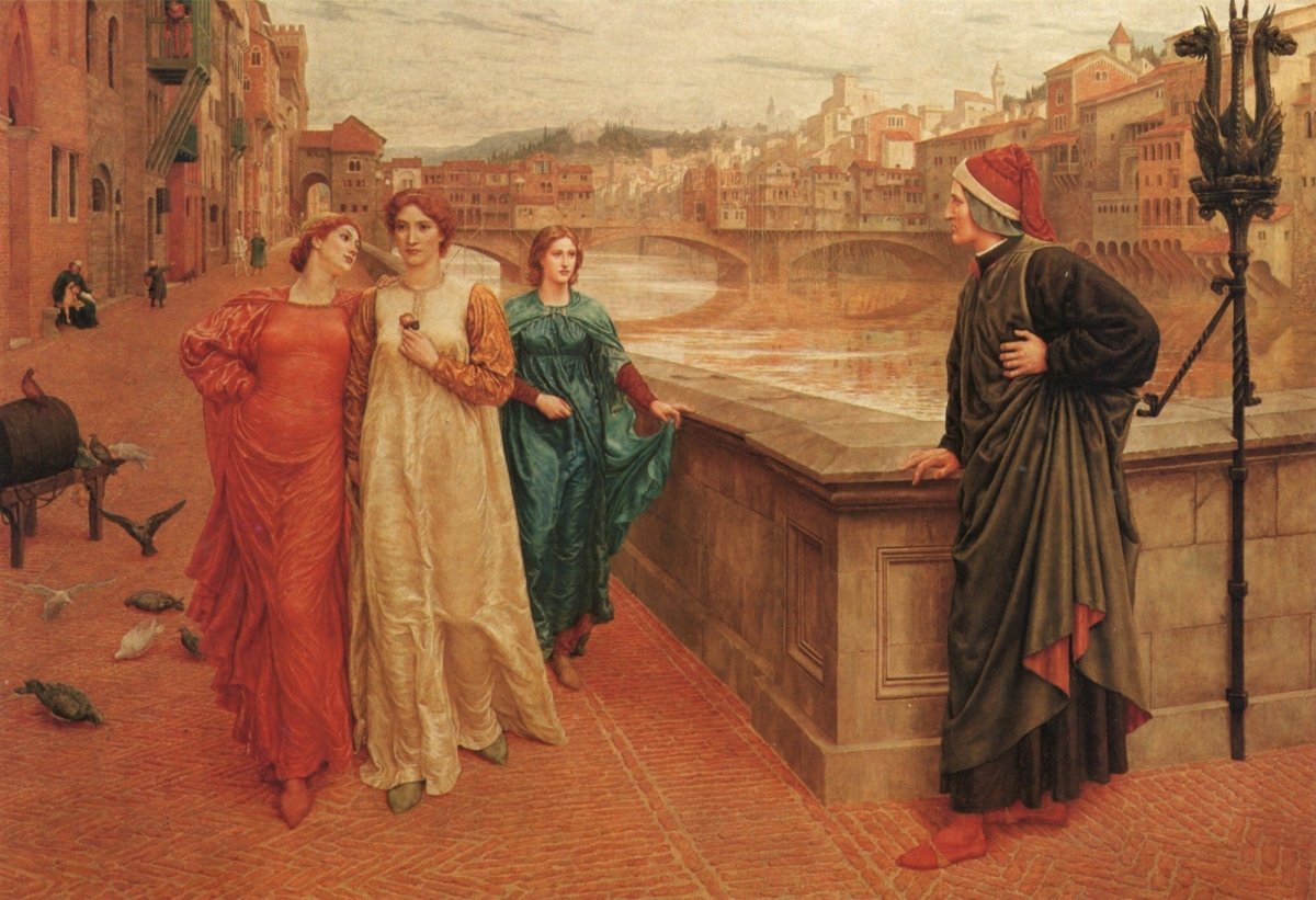 Henry Holiday - Dante & Beatrice 1883 | Dimensions 5434 x 3720 pixels