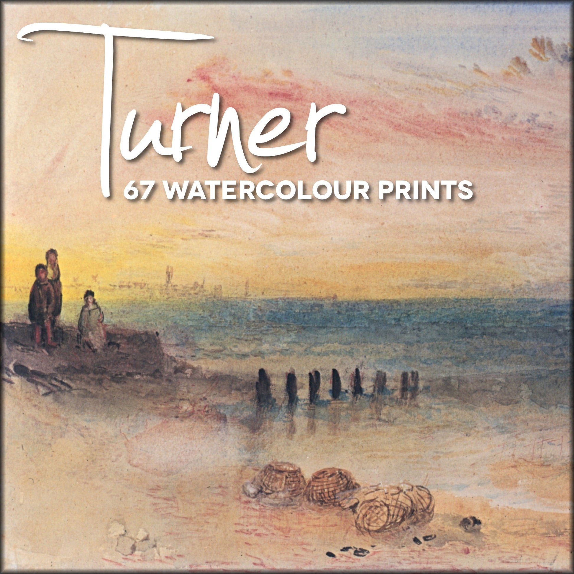 J.M.W. Turner Watercolour Images in the Public Domain | Digital Download - 67 images