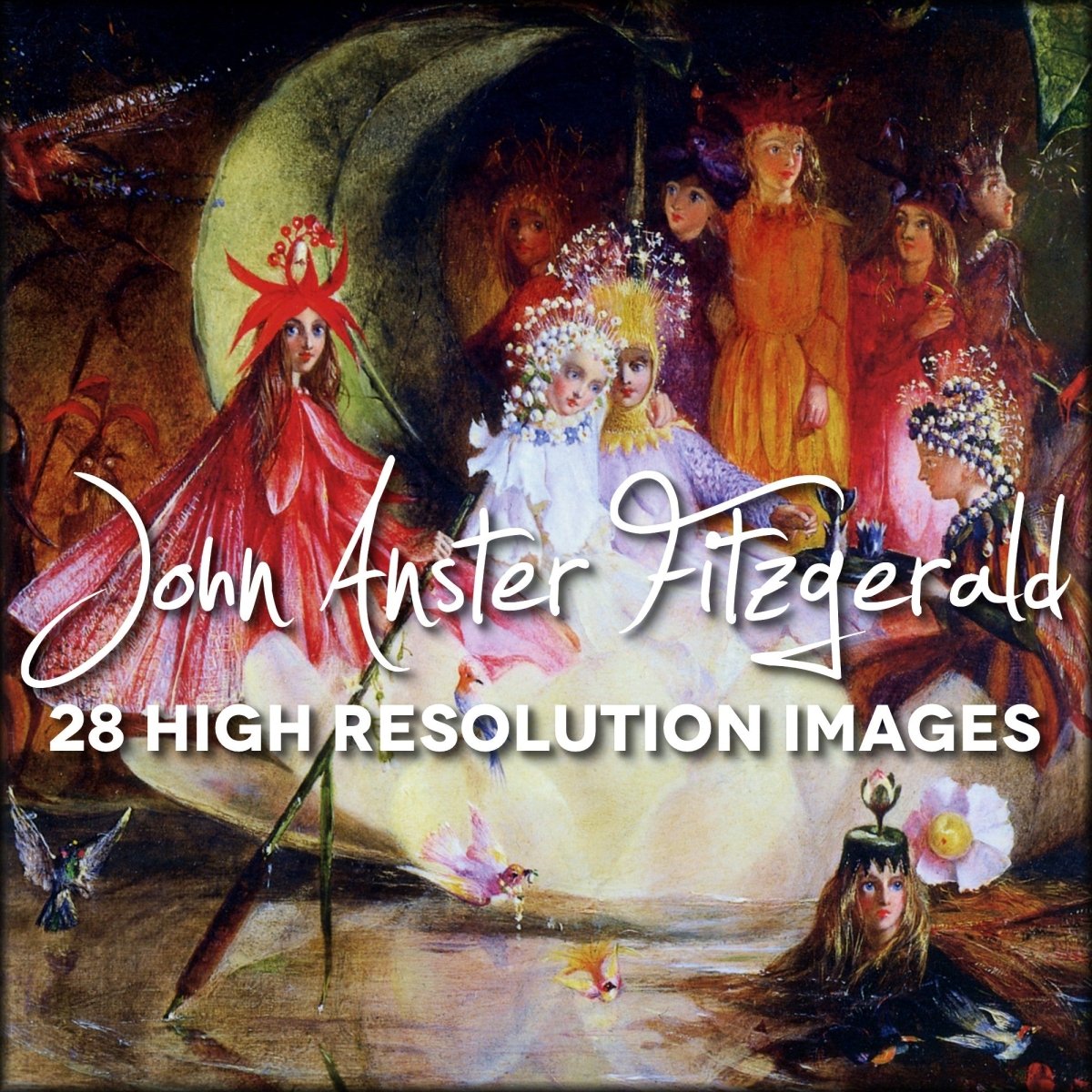 John Anster Fitzgerald Public Domain Images | Digital Download - 28 images