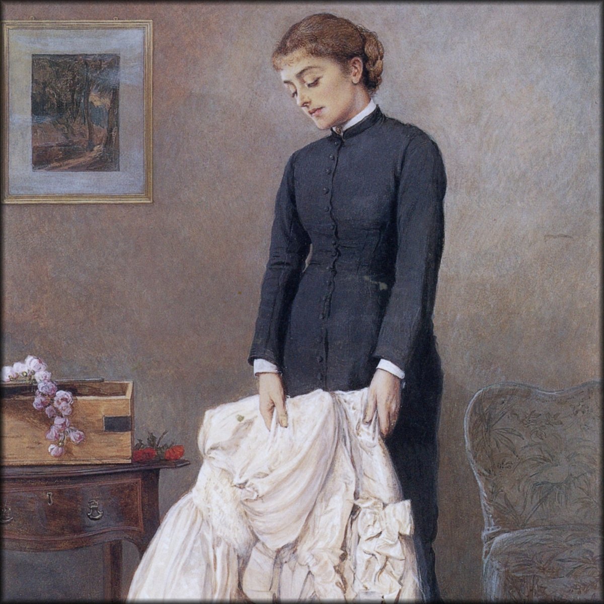 Edward Killingworth Johnson (1825-1906) - A Young Widow 1877