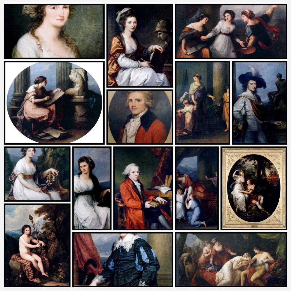 Angelica Kauffman Public Domain Images to Download | A snapshot of some of the images