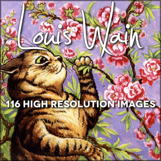 Louis Wain Public Domain Images | Digital Download - 116 images